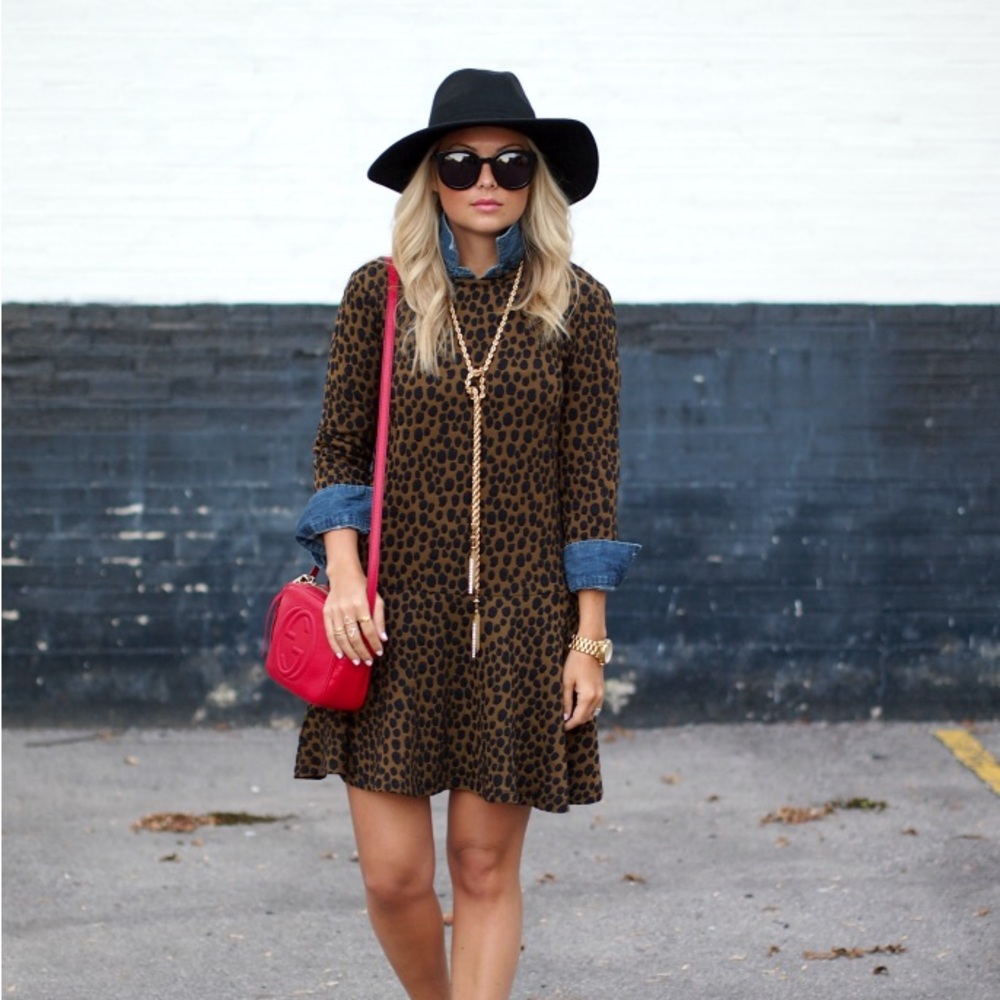 LOFT spotted dress